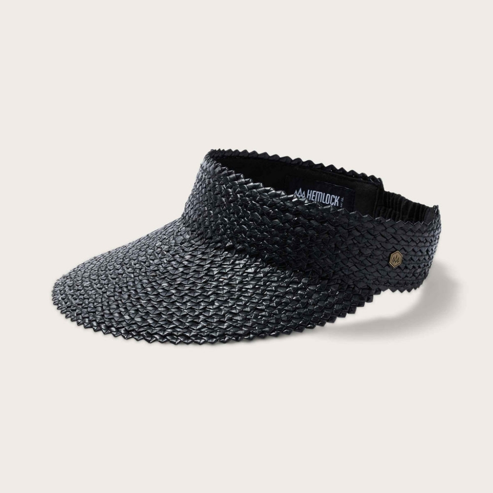 Hemlock Capri Straw Visor-One Size- Color Onyx